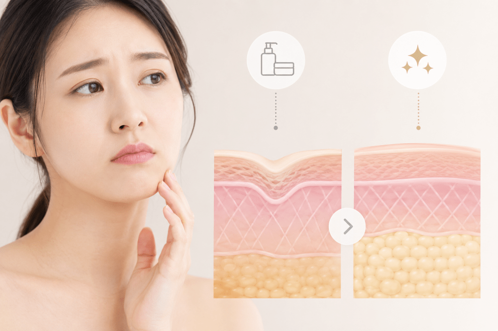 30대 얼굴 노화, 피부보다 먼저 무너지는 것은 ‘볼륨’입니다
